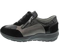 Waldläufer M-Tonia Chaussures de sport à lacets Noir, Noir ardoise, 41.5 EU X-Large