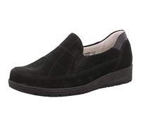 Waldläufer Mimi 812502-259-001 Pantoufles en nubuck verni Noir Taille M, Noir , 38.5 EU