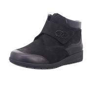 Waldläufer Mimi 812815 304 001 Black Combi Leather Womens Wide Ankle Boots 39 Black