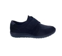 Waldläufer Ortho Tritt K-IRA 634K33-306-001 Chaussures basses en nubuck avec comb stretch Noir Largeur K, Noir , 40 EU Large