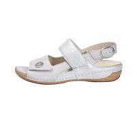 Waldläufer - Sandale confortable pour femme en cuir nubuck doux - Femme - Chaussures - Gris - Taille: 38 EU
