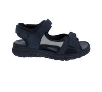 Waldläufer Sandale H-Joline 756004-301-857, Cuir Nubuck Avec Néoprène Doux, Bleu