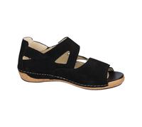 Waldläufer - Sandale noire à largeur confort pour femmes - Femme - Chaussures - Noir - Taille: 39 EU