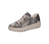Waldlaufer H-Livia Funky Bronze Baskets larges en cuir, Gris beige ardoise, 39.5 EU