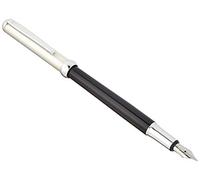 Waldmann Chess, stylo plume moyenne M, design pyramide, laqué noir, en argent sterling massif 925