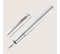 Waldmann Tango, stylo plume large B, design ligne, en argent sterling massif 925