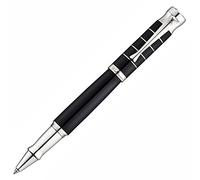 Waldmann Tango, stylo roller, design d'anneau, laqué noir, en argent sterling massif 925