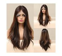 WaLdor Perruques Partie Moyenne, Résistantes à la Chaleur, Perruques de Cheveux Cosplay pour Femmes, Perruques Longues Ondulées Synthétique Lace Front, Perruque Blond Platine Carnaval (Couleur
