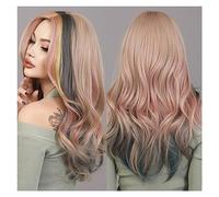 WaLdor Perruques synthétiques résistantes à la chaleur, nouvelle tendance, partie centrale, perruque blonde ondulée pour femme, perruque de cosplay quotidienne, perruque de fête costumée
