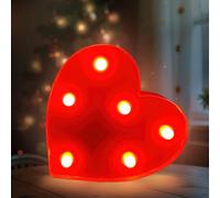 Waldspring Lettre Lumineuse, Lettres LED 22 cm, Idéales pour les Demandes en Mariage, les Festivals, les Fêtes et Autres Occasions, pour Créer une Atmosphère Romantique et Chaleureuse (Xin)