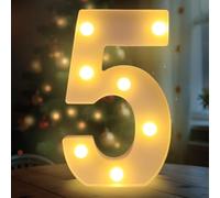 Waldspring Lettre Lumineuse, Lettres LED 22 cm, Idéales pour les Demandes en Mariage, les Festivals, les Fêtes et Autres Occasions, pour Créer une Atmosphère Romantique et Chaleureuse (5)