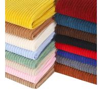 Wale tissu velours côtelé solide plaine extensible épais bricolage couture pour manteau chemise robe pantalon Costume canapé housse de coussin artisanat matériaux Rose clair