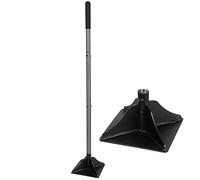 Walensee Tamper de jardin en acier avec poignée de 121,9 cm, 20,3 x 20,3 cm avec poignée en caoutchouc, outil robuste pour niveler le gravier, le sol, l'asphalte, le sable, l'installation de pavés et