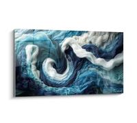 Walensky Tableau Abysses Soyeux - édition style crochet - Verre Acrylique - Décoration murale haut de gamme - 3XL 200x112cm