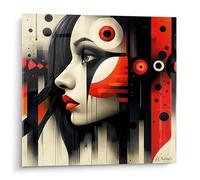 Walensky Tableau africain Vision moderne - édition africa - Alu Dibond - Décoration murale haut de gamme - 4XL 180x180cm