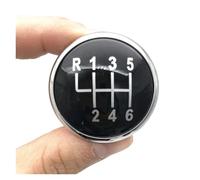 WALEQW Levier Vitesse Bouton Tête Capuchon Protection Du Levier Vitesses 5/6 Pour VW Pour Golf 4 Pour Jetta MK3 MK4 Pour GTI Pour Bora(Black-Silver-6 Speed)