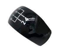 WALEQW Levier Vitesse Bouton Tête Pommeau Levier Vitesse 5/6 Vitesses Emblème Capuchon Garniture Couvercle Pour Octavia MK2 II 04-08 FL 08-11(Black-5-Speed)
