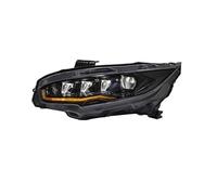 WALEQW Phares 1 Paire Phares Avant LED À Effet Fluide Compatibles Avec Pour Civic 2016 2017 2018-2022 (DRL) Installation Facile (Plug And Play) Phare Voiture(LHD White Roating)