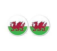 Wales Flag X2 Sticker Decal Welsh Country Love Proud