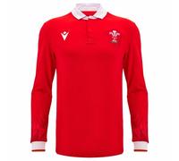 Wales WRU macron Rugby Hommes Maillot domicile à manches longues 60004633 3XL