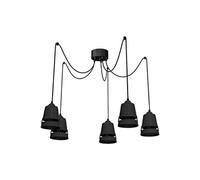 Walet 5 Plafonnier Lampe suspension Lampe suspension Lumière pendante Noir