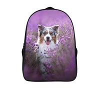 WalfiaA Cartable de mode berger australien sac à dos à bandoulière sac à dos décontracté sac à dos pour enfants de mode (40x28x16cm) sac d'école 3D cool