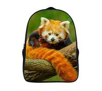 WalfiaA Sac à dos d'école pour enfants Animal Red Panda épaule sac à dos sac à dos décontracté sac à dos d'école sac à dos (40x28x16cm) sac d'école 3D cool