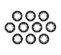 Walfront 10 Pièces 6004 2RS1 Roulements à Billes à Gorge Profonde, Roulements en Acier Faible Bruit Scellés en Caoutchouc 20x42x12mm avec une Longue Durée de Vie, pour les Petits