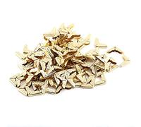 Walfront 100 Pcs Protecteurs en Métal Bronze pour Le Coins de Livre Trousse de Protection d'angle de Style Rétro pour Album Livre