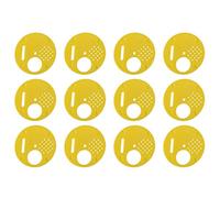 Walfront 12pcs Disque 4 Positions en Plastique 6.8cm pour Apiculteur Apiculture Nucléi