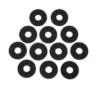 Walfront 12PCS Verrous de Sangle de Guitare Blocs de Protection de Sangle Antidérapants pour Guitare Électrique Acoustique Ukulélé Basse avec Matériau PE Durable Sans Bruit (BLACK)