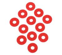 Walfront 12PCS Verrous de Sangle de Guitare Blocs de Protection de Sangle Antidérapants pour Guitare Électrique Acoustique Ukulélé Basse avec Matériau PE Durable Sans Bruit (rouge)
