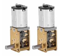 WALFRONT 2 Pièces Moteur à Courant Continu Mini Moteur à Engrenages brossé Micro Réducteur à Engrenages Planétaires à Couple élevé avec Entraînement Stable pour Serrures électroniques