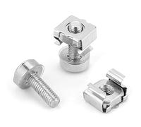 WALFRONT 20 Pièces Ensemble M6 * 16 écrou à Cage d'armoire Réseau Support à Vis Captif en Cage, Kit d'assortiment 'écrous à pour Chemin de Fer, Véhicules, Armoires Réseau (M5 * 20 (20 pièces))