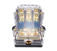 Walfront 24 V 60A Voiture Auto Stéréo Mini ANL Porte-fusible 3 Voies Bloc de Distribution 3 Voies Circuit Lame Fusible Support D'assurance