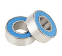 Walfront 25 PCS MR115-2RS Roulements à Billes Scellés en Caoutchouc 5x11x4mm Bleu Acier à Roulement Haute stabilité avec Effet Anti-poussière pour équipement électronique de Machine-outil