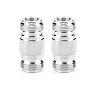 Walfront 2PCS Connecteur Coaxial, 50Ω Convertisseur RF femelle type N à femelle type N
