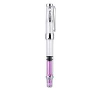 Walfront 4 Pcs Stylos-plume à Piston en Forme de F, Stylos Encres Plume en Acier Inoxydable à 4 Couleurs pour un ou Écriture