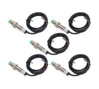 Walfront 5 Pcs Capteur de proximité Inductive Npn Nc Commutateur de proximité Ip65 Non Contactée Haute Performance