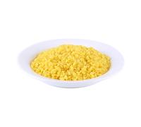 Walfront 50G Pastilles de Cire d'abeille Naturelle de Catégorie Comestible, Matériaux de Cosmétiques de Granules de Cire d'abeille Pure Jaune pour la Fabrication Artisanale de Savon et Bougies