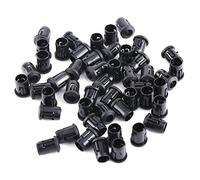 Walfront 50pcs Support de Diode LED 5mm Douilles Lampe Ample LED Cunéiforme en Nylon Noir (5mm)