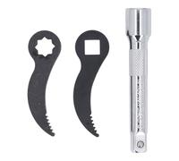 Walfront Adaptateur de clé à Levier, Ensemble D'outils de Tête D'adaptateur Robuste de 3 Pièces avec 1/2 Pouces, pour les Espaces Restreints et les Tâches de Démontage