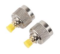 Walfront Adaptateur RF N Mâle vers SMA Femelle 2 Pièces Convertisseur Coaxial Doré 6 GHz pour Test et Laboratoire Faible Perte, Haute Performance