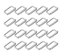 Walfront Ajusteur de Boucle à Rouleau en Métal, Matériau en Fer, Fermoir Durable pour Ceintures, Sacs à Dos et Accessoires Vestimentaires, 20 Pièces (3.5x38x20mm) (3.5x38x20mm)