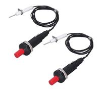 Walfront Allumeurs Piézoélectriques à Gaz Lot de 2 Briquet Piézo de Remplacement Universel avec Fil et Électrode pour Cuisinière Chauffe-Eau Four Radiateur à Gaz et Foyer