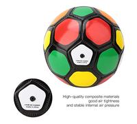 Walfront Ballon de Football de Taille 2, 13 Cm, Ballon d'entraînement pour Jeunes avec Couleurs Haute visibilité, Matériau Composite PU Souple pour Enfants âgés de 5 à 8 Ans, Jeu en Intérieur et en