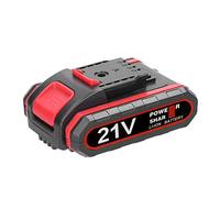 Walfront Batterie de Rechange Batterie au Lithium Rechargeable 21 V et Ensemble d'adaptateurs avec capacité de 1 300 MAh pour Mini Tronçonneuse et Outils électriques sans Fil