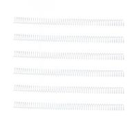 WALFRONT Bobines de Reliure Spirale 100 Pièces, 48 boucles et Fil Unique de 16 Mm de Diamètre avec capacité de 140 Feuilles pour Documents d'ingénierie A4 et Fichiers de Bureau (WHITE)