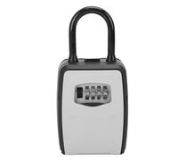 Walfront Boîte à clé Sécurisée, Construction en Alliage d'aluminium, Boîte de Rangement Sécurisée à Combinaison de 4 Chiffres pour la Maison et le Bureau