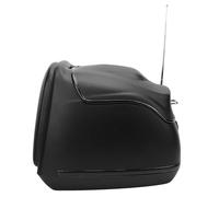 Walfront Boîte Arrière à Moto 38L à Haute Résistance, Maisons Supérieures à Eau pour Transporteur de Rangement de Queue de Scooter (Black)